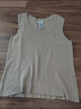 White Stag Beige Sleeveless Knit Tank